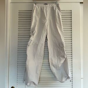 Zara 90s White Cargo Pants Size XS